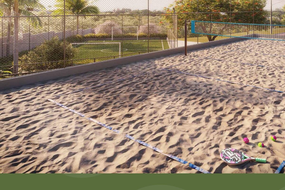 Perspectiva ilustrada oficial de beach tennis